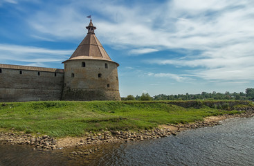 Old fortress in the Lake Ladoga