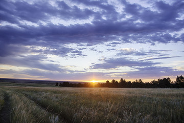 Sunrise in Wyoming