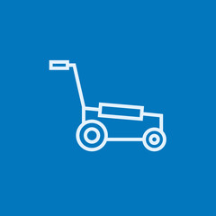 Lawnmover line icon.