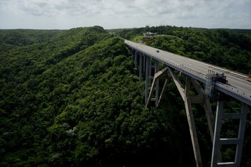 Fototapeta na wymiar Autostrada przez dżunglę