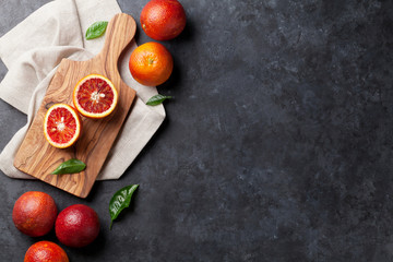 Fresh citruses - red oranges