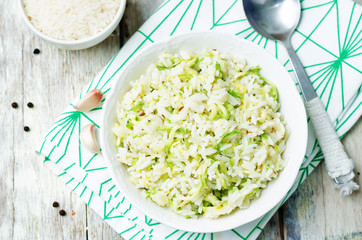 zucchini cheese rice