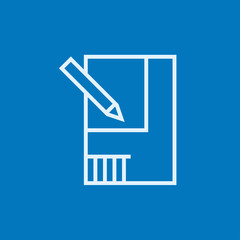 Layout of the house line icon.