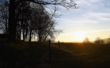 Sunrise in north of Bohemia