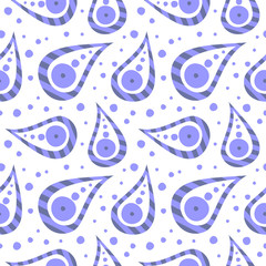 Seamless vector pattern. Decorative repeating ornament. Paisley ornamental background.