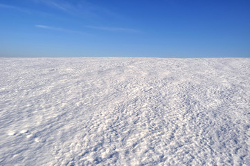 Fototapeta na wymiar snow field