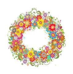 Flowers wreath