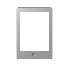 Portable e-book reader with clipping path for book and screen. You may add your own text or picture.
