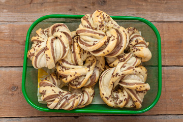 Homemade small bread like snack with sesame seed