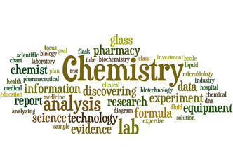 Chemistry, word cloud concept 3