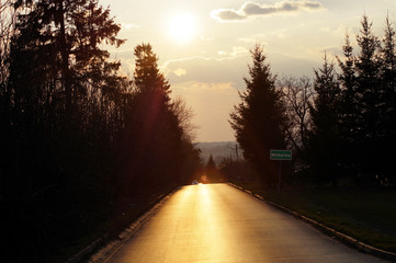 Zachód słońca Wiosną © klumb