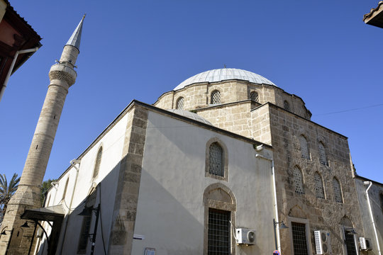Tekeli Mehmet Paşa mosque in Antalya, Turkey. The mosque was built by the Beylerbey (Governor of Governors) Tekeli Mehmet Paşa. The building was repaired extensively in 1886 and 1926.