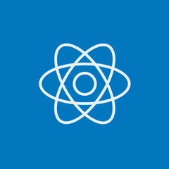 Atom line icon.