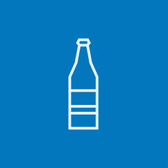 Glass bottle line icon.