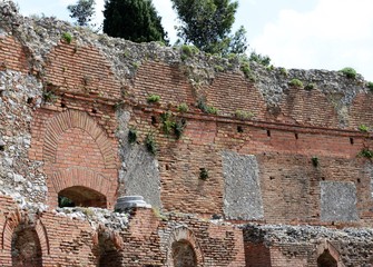 Obraz premium Taormine...théâtre antique gréco-romain