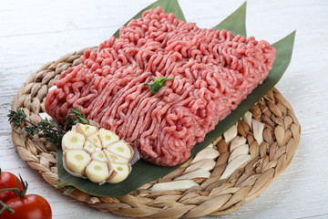 Micned raw Beef