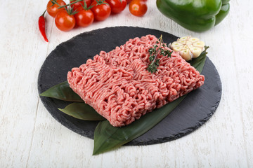 Micned raw Beef
