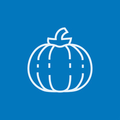 Fototapeta premium Pumpkin line icon.