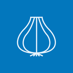 Garlic line icon.