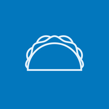 recommend clip art: Taco line icon.