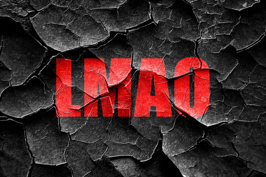 Grunge cracked lmao internet slang