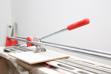 ceramic tile cutter with tile