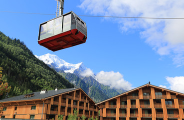 Cable car in Chamonix L'Aiguille Du Midi