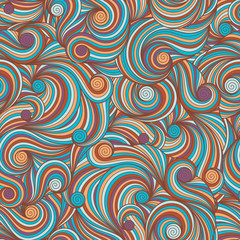 Doodle seamless background. Hand drawing doodle.