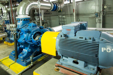 several water pumps with large motors