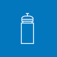 Sport water bottle line icon.