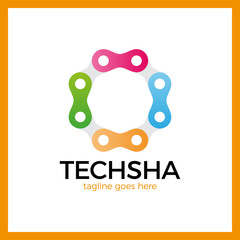 Obraz premium Tech Share Logo