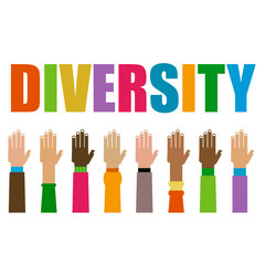diversity hands raised