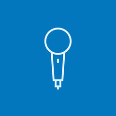 Microphone line icon.