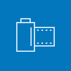 Camera roll line icon.