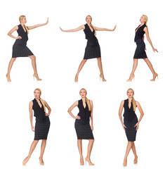 Fototapeta na wymiar Composite photo of woman in various poses