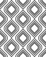 Obraz premium Vector seamless pattern. Modern stylish texture. Repeating geometric tiles. 