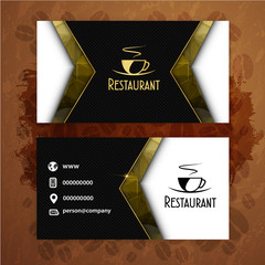 Card, Corporate identity for Restaurant