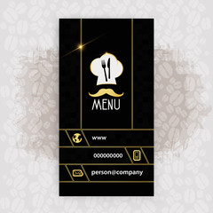 Card, Corporate identity for Restaurant