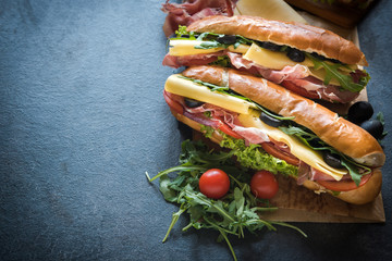 Juicy submarine sandwiches © ltummy