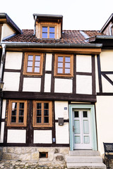 Alte deutsche Häuser in Quedlinburg
