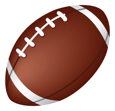 illustration of football isolated in white background.
