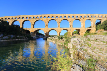 Römisches Aquädukt Pont du Gard, Provence, Frankreich