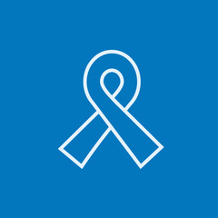 Ribbon line icon.