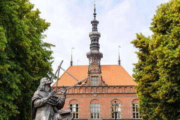 Gdansk Jan Heweliusz statue