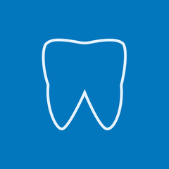 Tooth line icon.