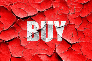 Grunge cracked buy now sign