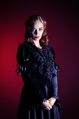 witch in black dress