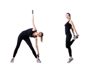 Obraz premium Concept of healthy lifestyle in set