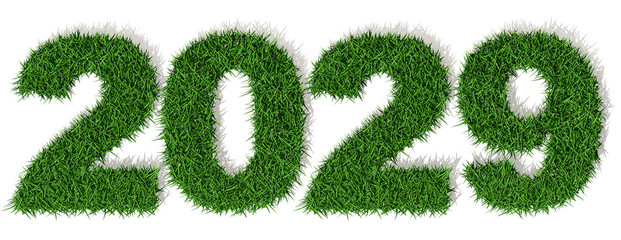 2029 anno 3d, prato erba verde, duemilaventinove, Buon Anno Felice