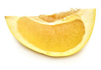 A piece of fruit pomelo
